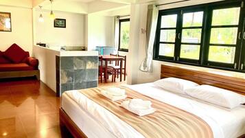 Quadruple Room | Premium bedding, pillowtop beds, desk, blackout drapes