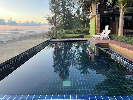 Outdoor pool. The Chevalley beach resort