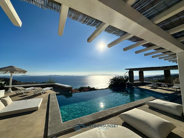 Pool - Villa OF Unmatched Beauty Surrounded BY THE Sea, THE SUN AND THE Sunset (mykonos)