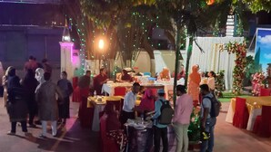 منطقة إقامة حفلات عيد الميلاد