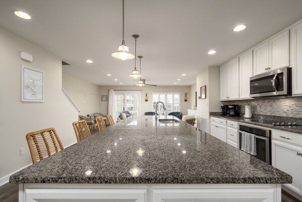 Fridge, microwave, oven, stovetop - Unit 2B Canal Place - New to the Vacation Market! (Lewes)