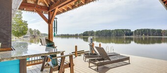 Waterfront Lake Gaston Home w/ Private Dock!