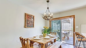 House (4 Bedrooms) | Interior - Forest-view Deck & Fire Pit: Poconos Escape! (East Stroudsburg)