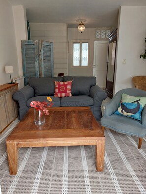 TV, books, offices - Small Single-storey House and its South-facing Garden (Concarneau)