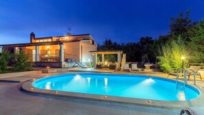 A heated pool