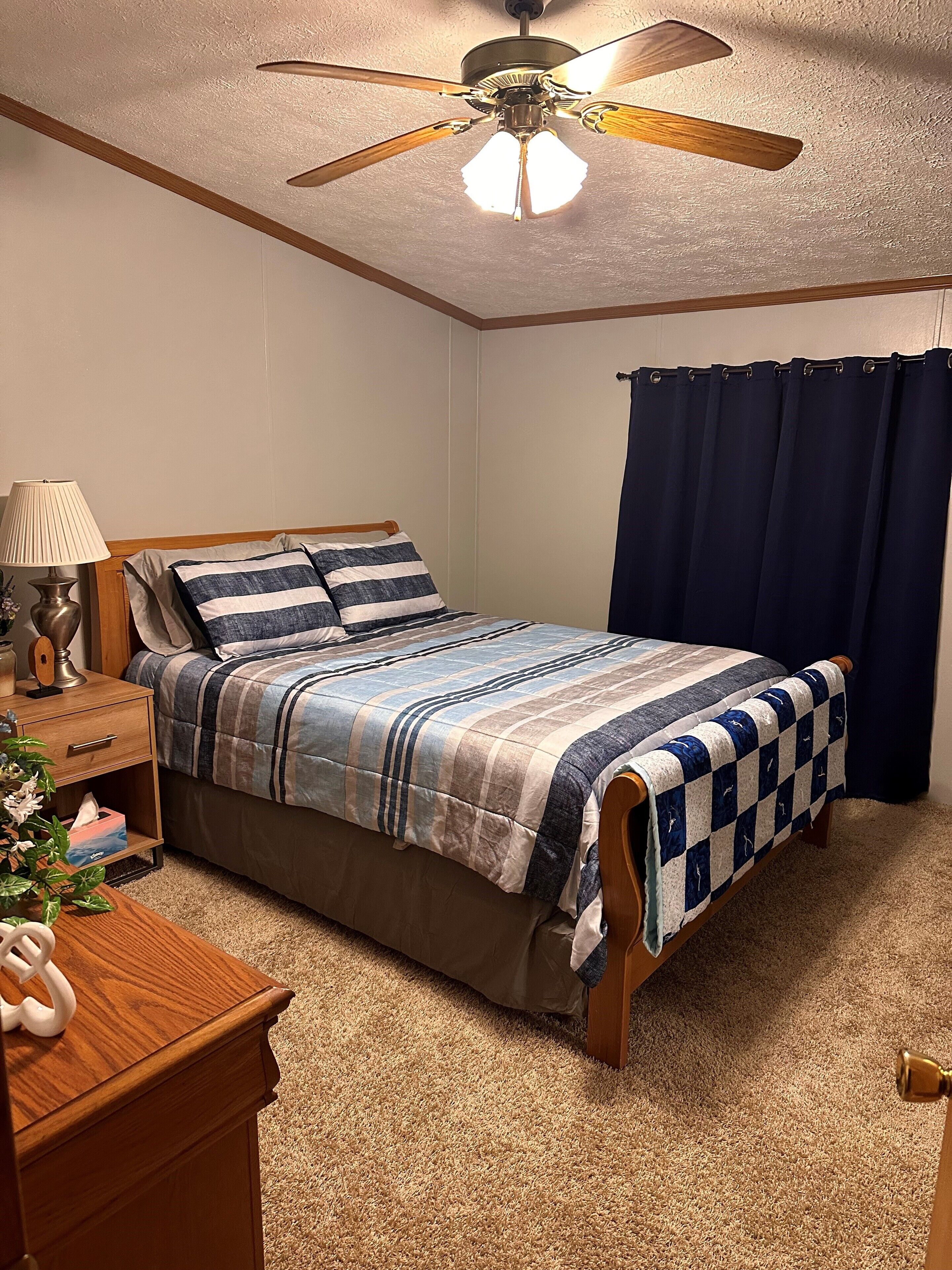 4 bedrooms, iron/ironing board, travel cot, WiFi