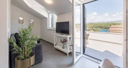 Villa Del Mar in Milna with a pool, near beach, quite area, sea view, pet friendly, family