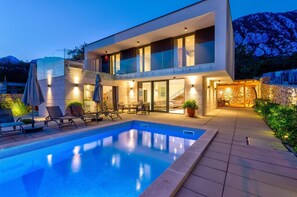 A heated pool