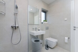 Hair dryer, towels