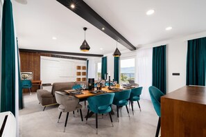 Dining - Villa Symphony, heated pool, sea view, beachfront, family, friendly, stylish (Povlja)