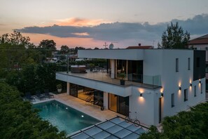 A heated pool