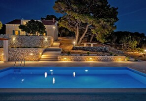 A heated pool