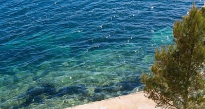 VILLA MARIS -heated pool,sauna,first row sea/beach, pets friendly