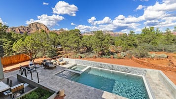 A heated pool