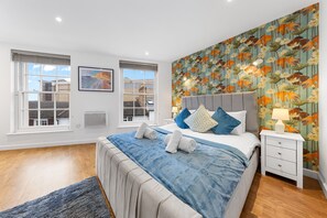 Apartemen | 1 kamar tidur, setrika/meja setrika, Wi-Fi gratis, dan seprai linen