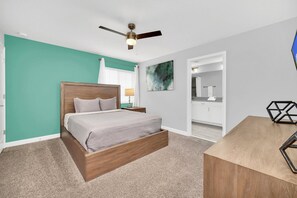 5 habitaciones, tabla de planchar con plancha, wifi y ropa de cama