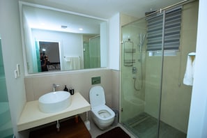 Towels, soap, toilet paper