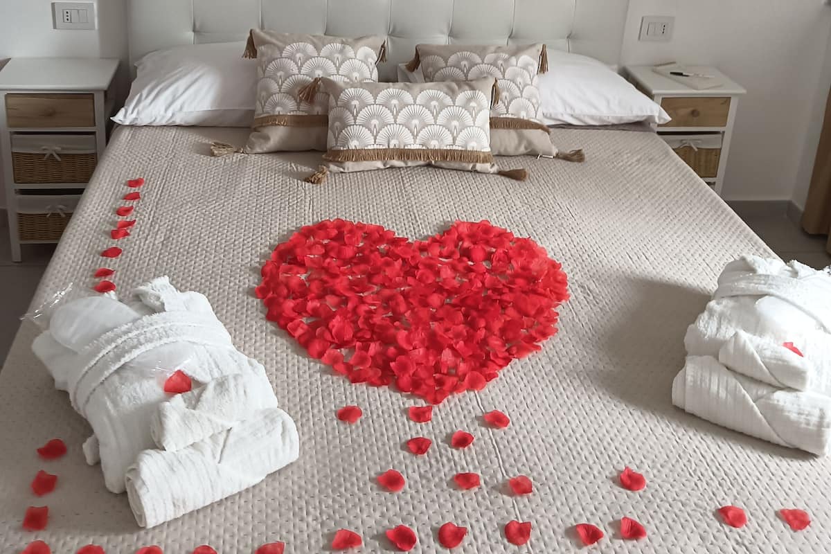 1 camera, biancheria da letto di alta qualità, copriletto in piuma