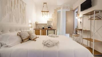 1 bedroom, premium bedding, down duvets, memory-foam beds