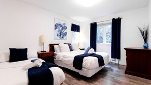 4 bedrooms, iron/ironing board, travel crib, free WiFi