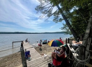 Beach -  Lakefront Log Cabin Getaway on Sabattus Pond - Dog Friendly! (Wales)