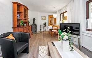 テレビ、暖炉、ステレオ