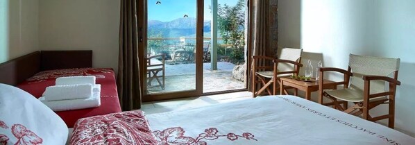 Studio, Balcony, Sea View | Desk, laptop workspace, free WiFi