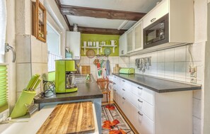 Fridge, oven, stovetop
