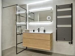 Shower, hair dryer