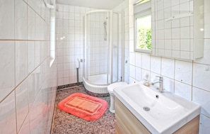 Shower, hair dryer