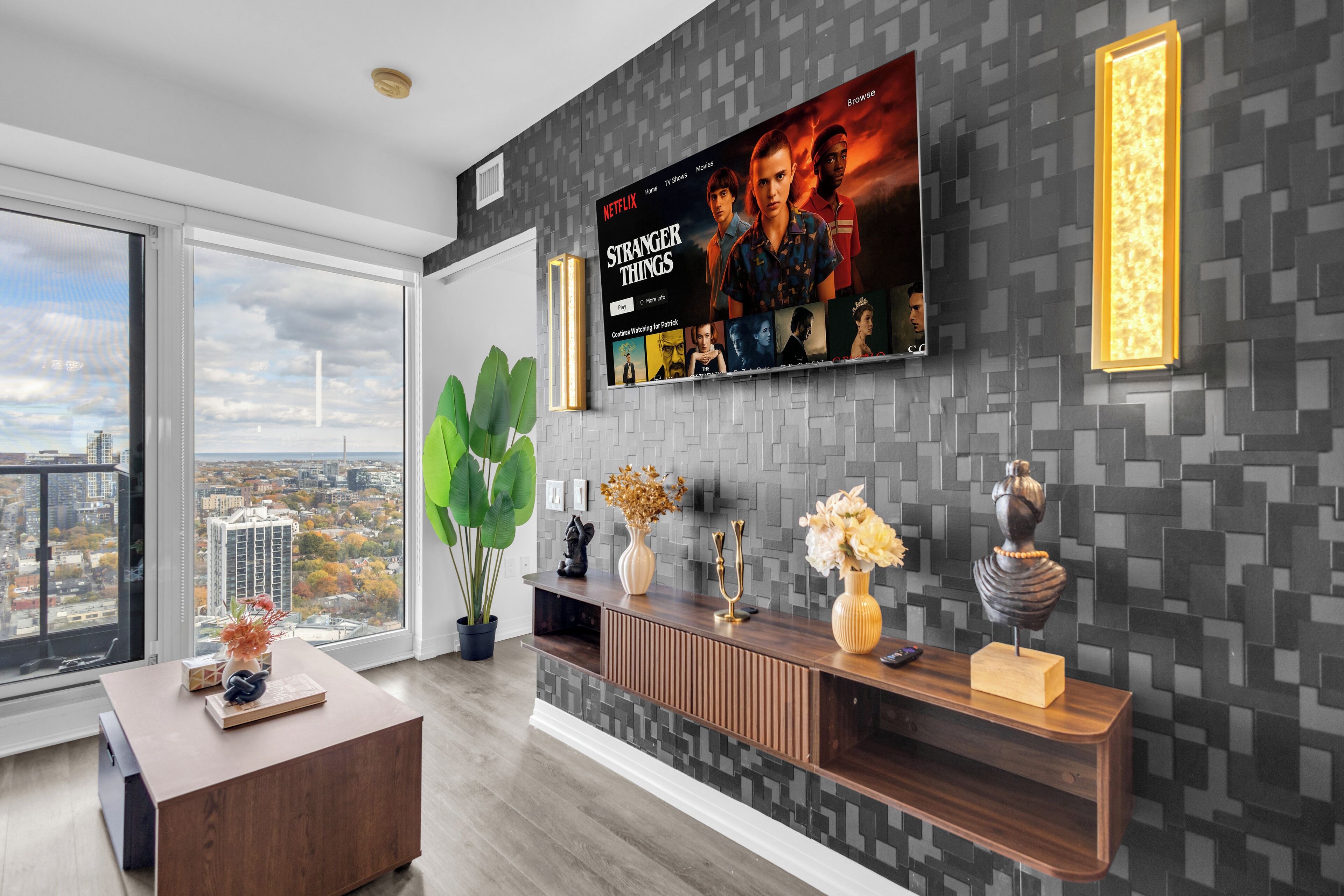 Suite Élite, 2 chambres, balcon, vue lac | Coin séjour