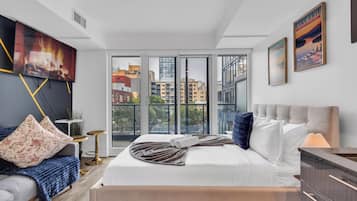 Suite Studio Ville, balcon, vue jardin