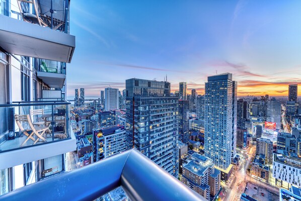 Blick vom Balkon