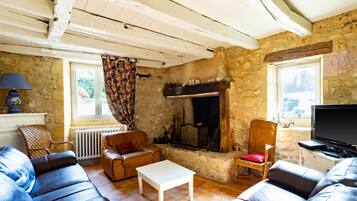 TV, fireplace, table tennis