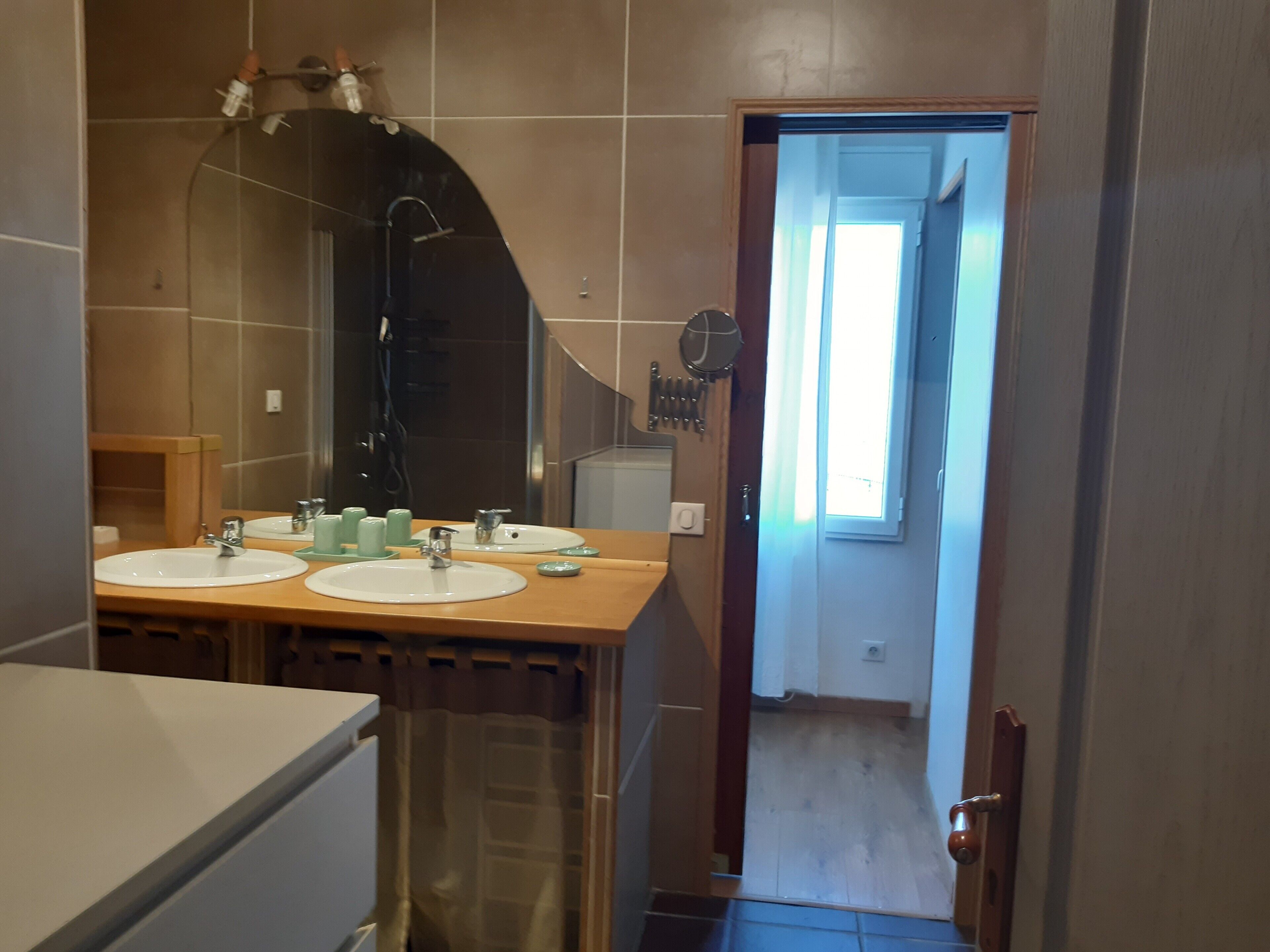 Shower, hair dryer