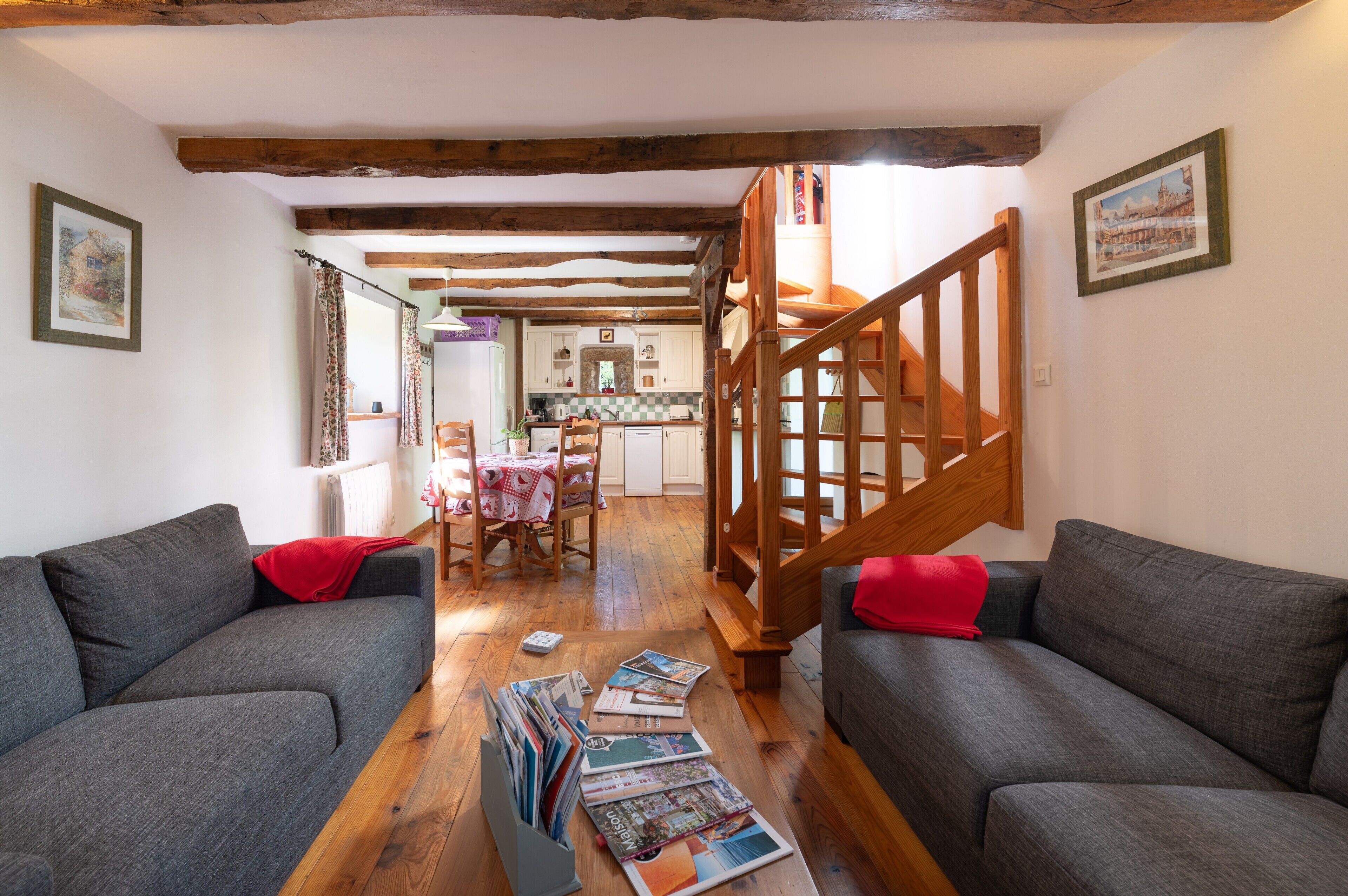 TV, DVD player, ping pong