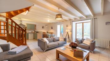 TV, DVD player, ping pong