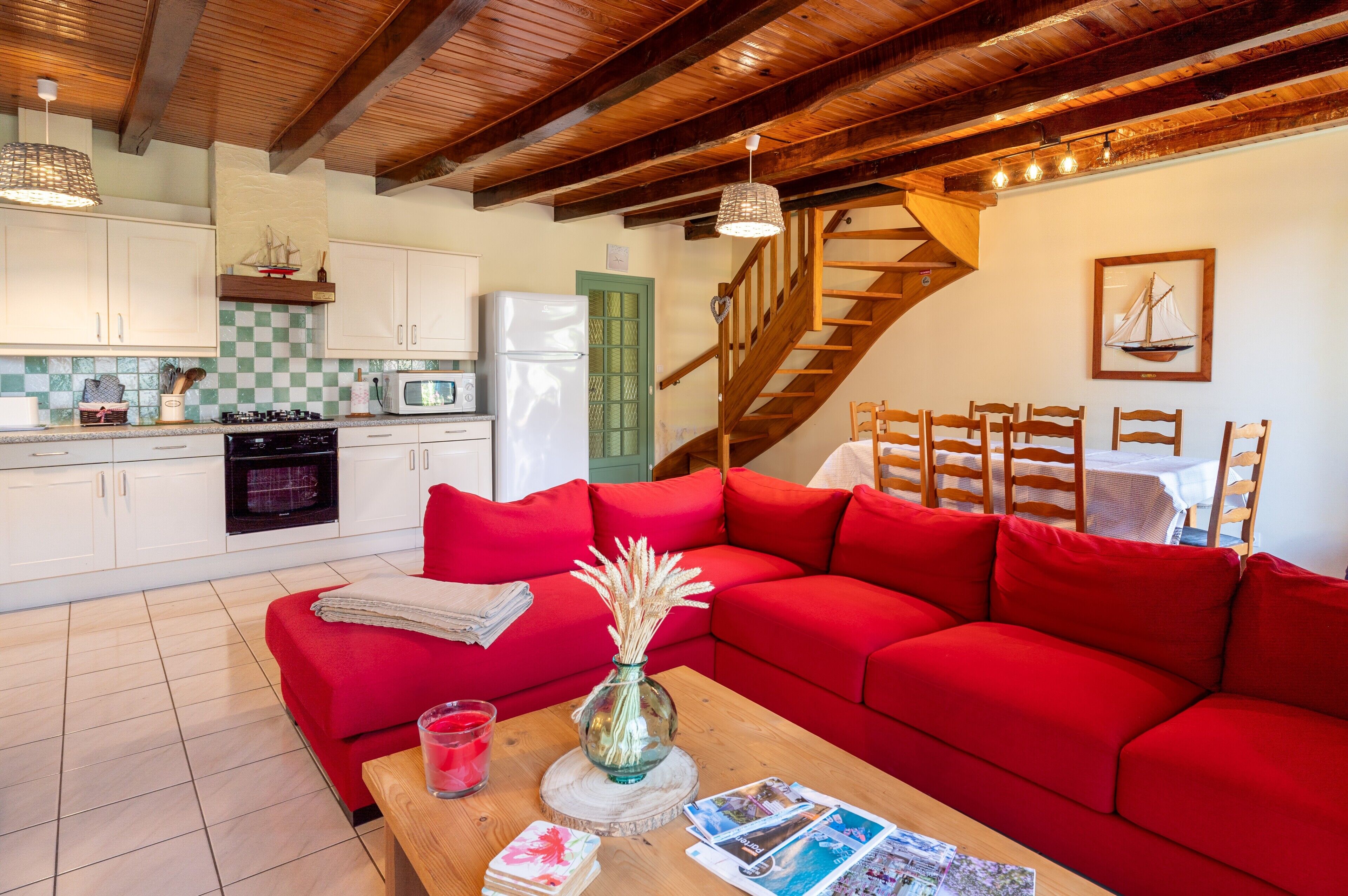 TV, DVD player, ping pong