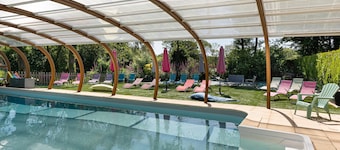 Cottage 'Domaine De Lestroué - Île De Groix' with Shared Pool, Private Terrace and Wi-Fi