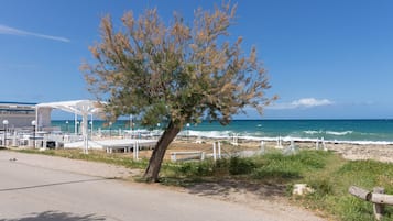 Vlak bij het strand