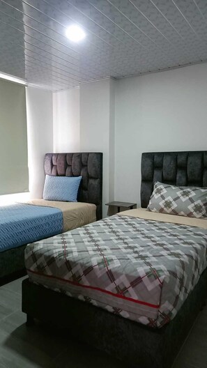 Perushuoneisto, 2 makuuhuonetta | 2 makuuhuonetta, allergiatestatut vuodevaatteet, tallelokero huoneessa