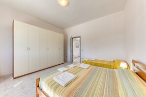 1 makuuhuone, vuodevaatteet