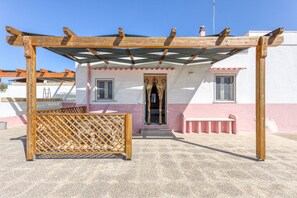 Terrace/patio - Apartment 'Villino Scapucci' with Sea View, Private Terrace and Air Conditioning (Santa Maria di Leuca)