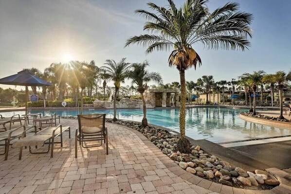 A heated pool
