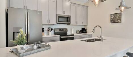 Microwave, oven, stovetop, dishwasher