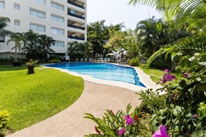 A heated pool