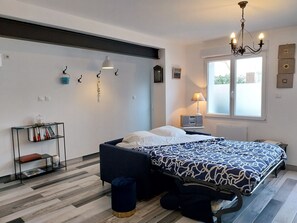 1 غرفة نوم ومكواة/لوح كي وواي فاي مجانًا