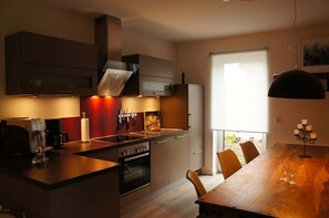 Fridge, microwave, stovetop, dishwasher - Ferienwohnungen Bisping33, Wohnung "artemis" (Ascheberg)