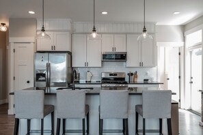 Fridge, microwave, oven, stovetop - Olivia Beach Home - Sauna - Hot Tub - Main House (Lincoln City)