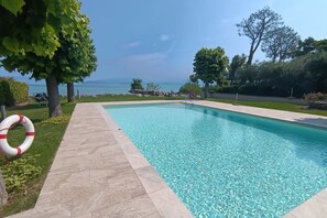 A heated pool